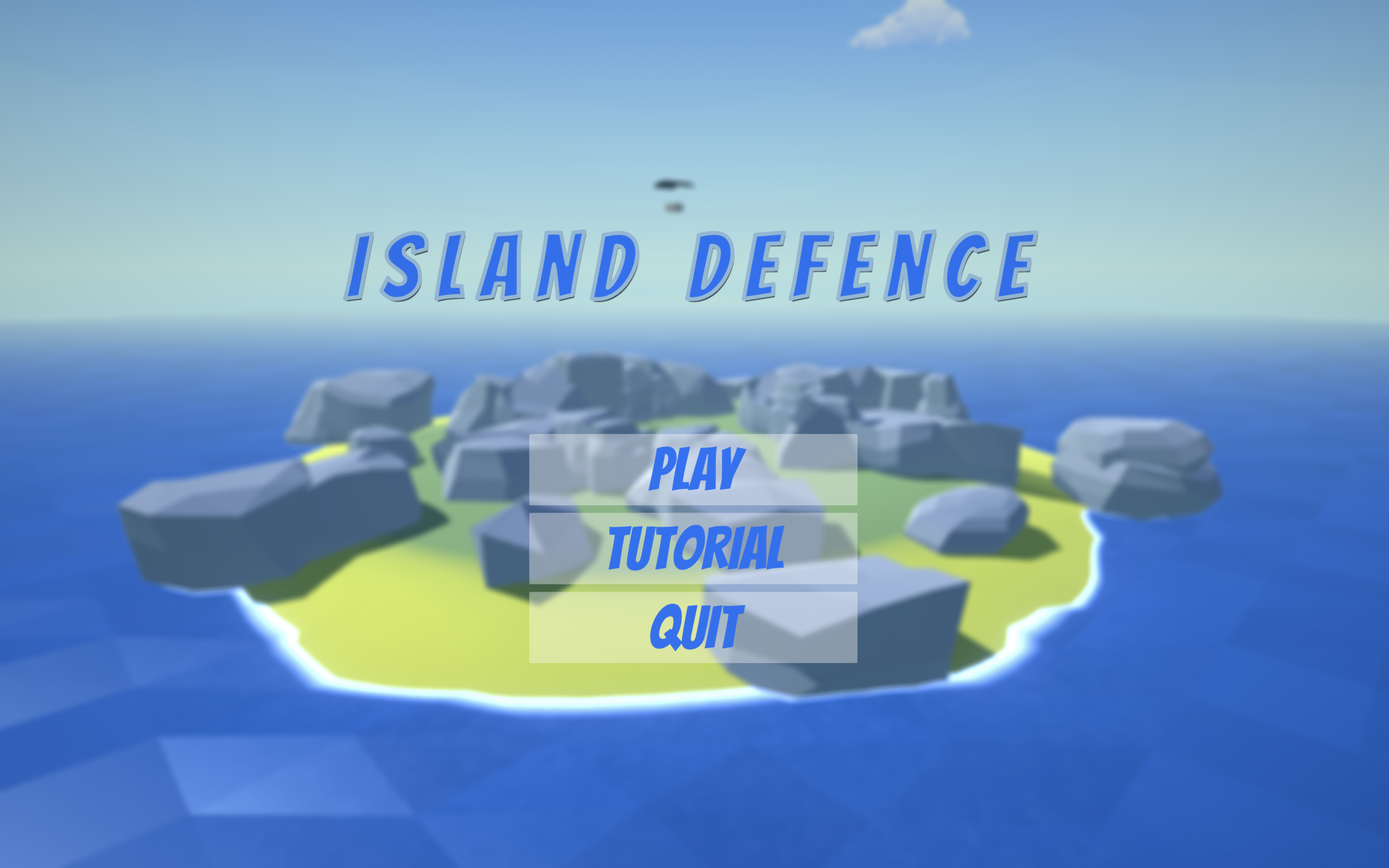Island defence main menu